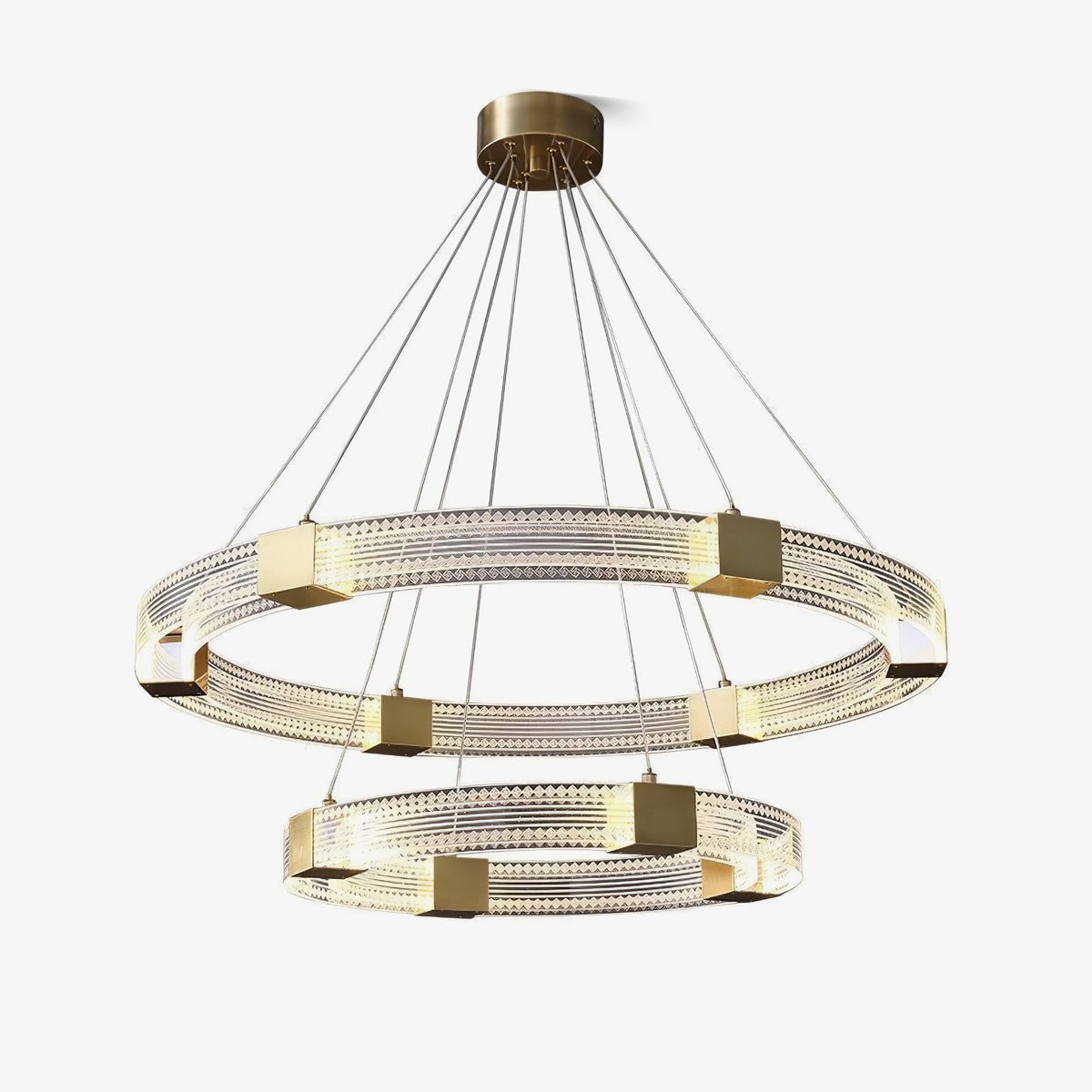 Eurdora Modern Minimalist Ring LED Chandelier-Neutral Decor