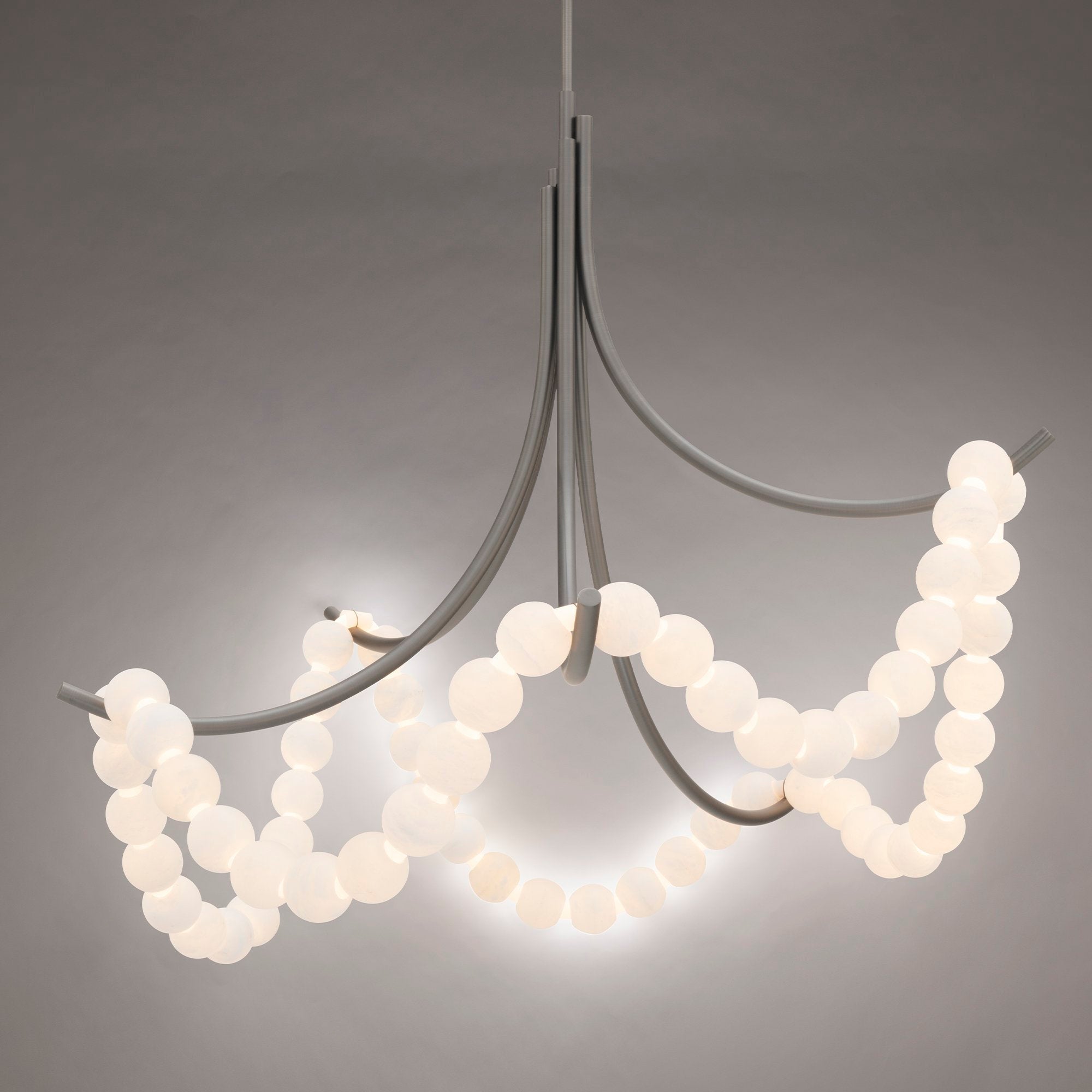 Parel Alabaster Chandelier-Neutral Decor