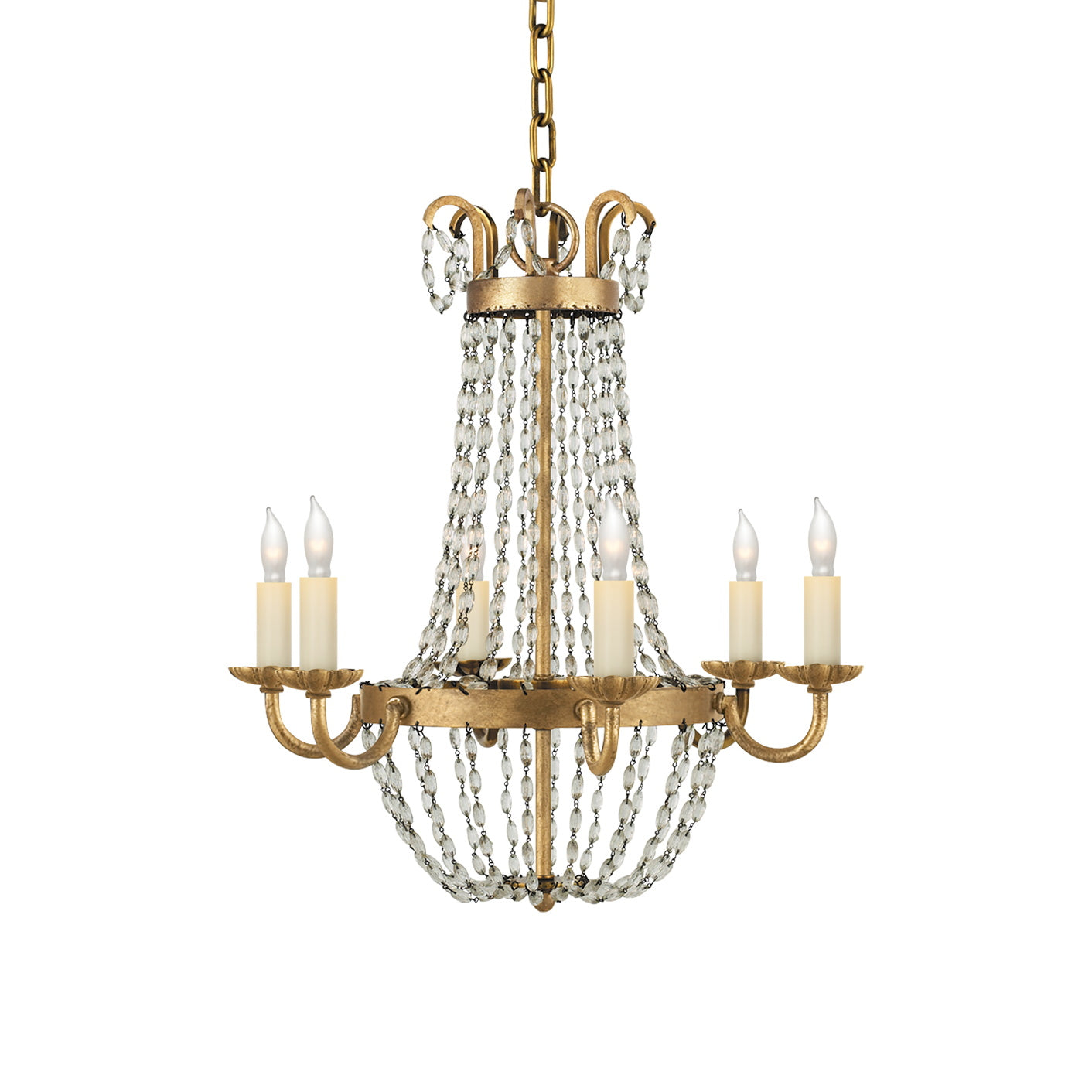 Oraeisra Vintage Flea Market Crystal Chandelier