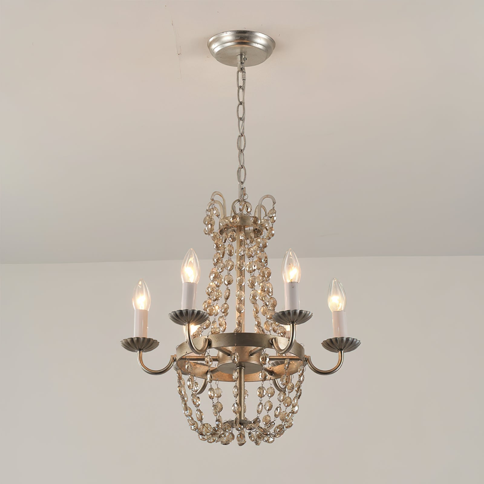 Luxinine Vintage Flea Market Crystal Chandelier