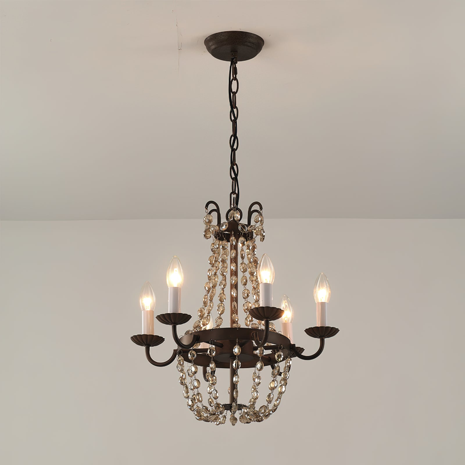 Luxinine Vintage Flea Market Crystal Chandelier