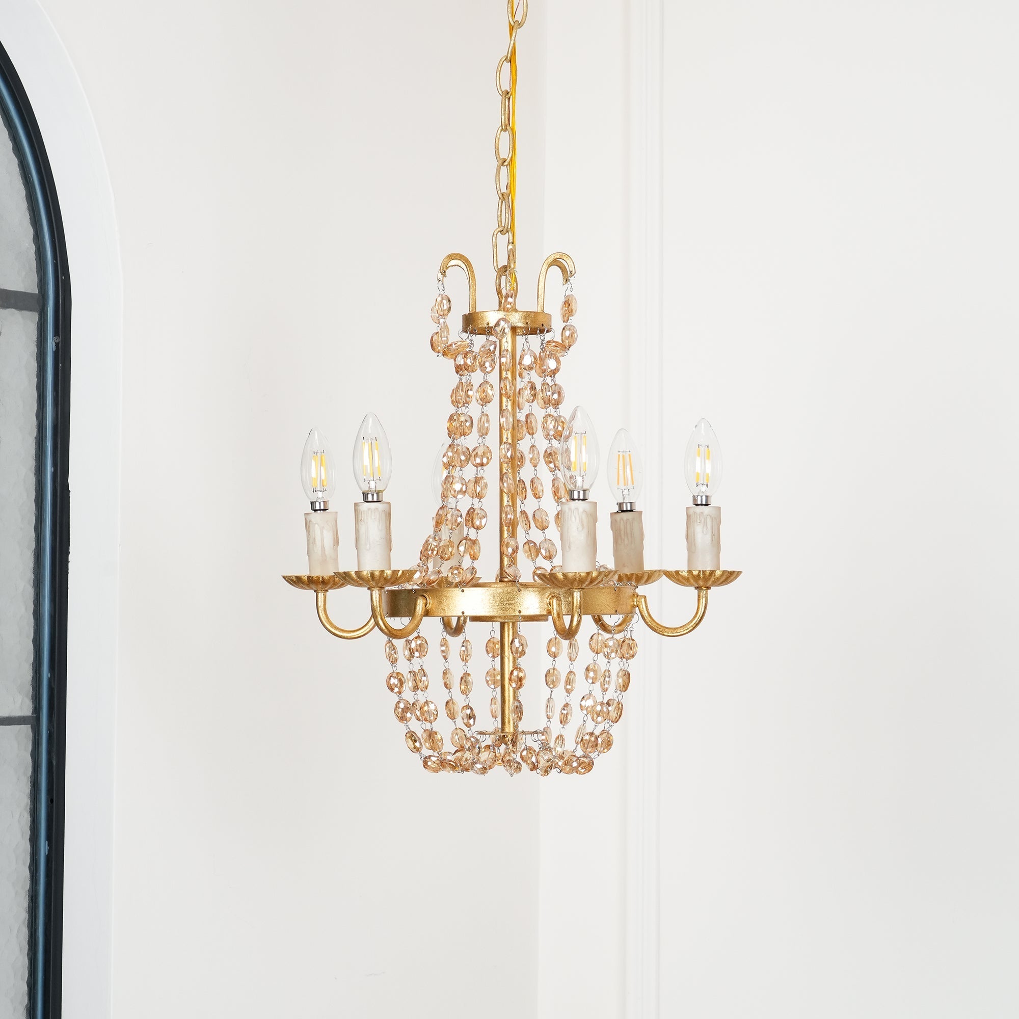 Luxinine Vintage Flea Market Crystal Chandelier