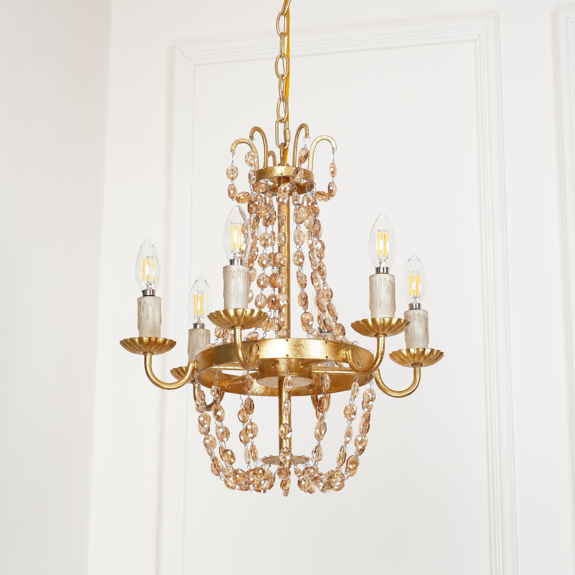 Luxinine Vintage Flea Market Crystal Chandelier