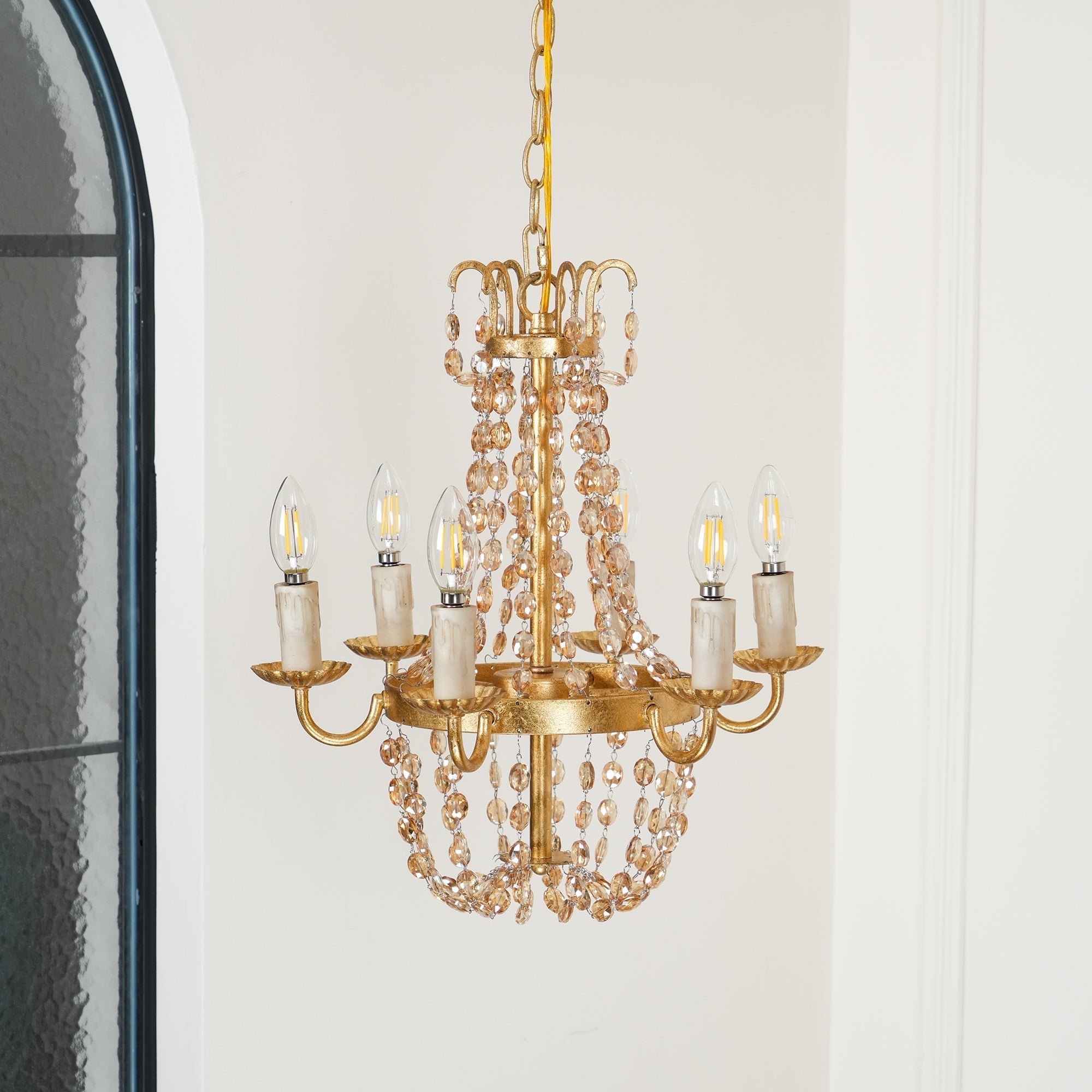 Luxinine Vintage Flea Market Crystal Chandelier
