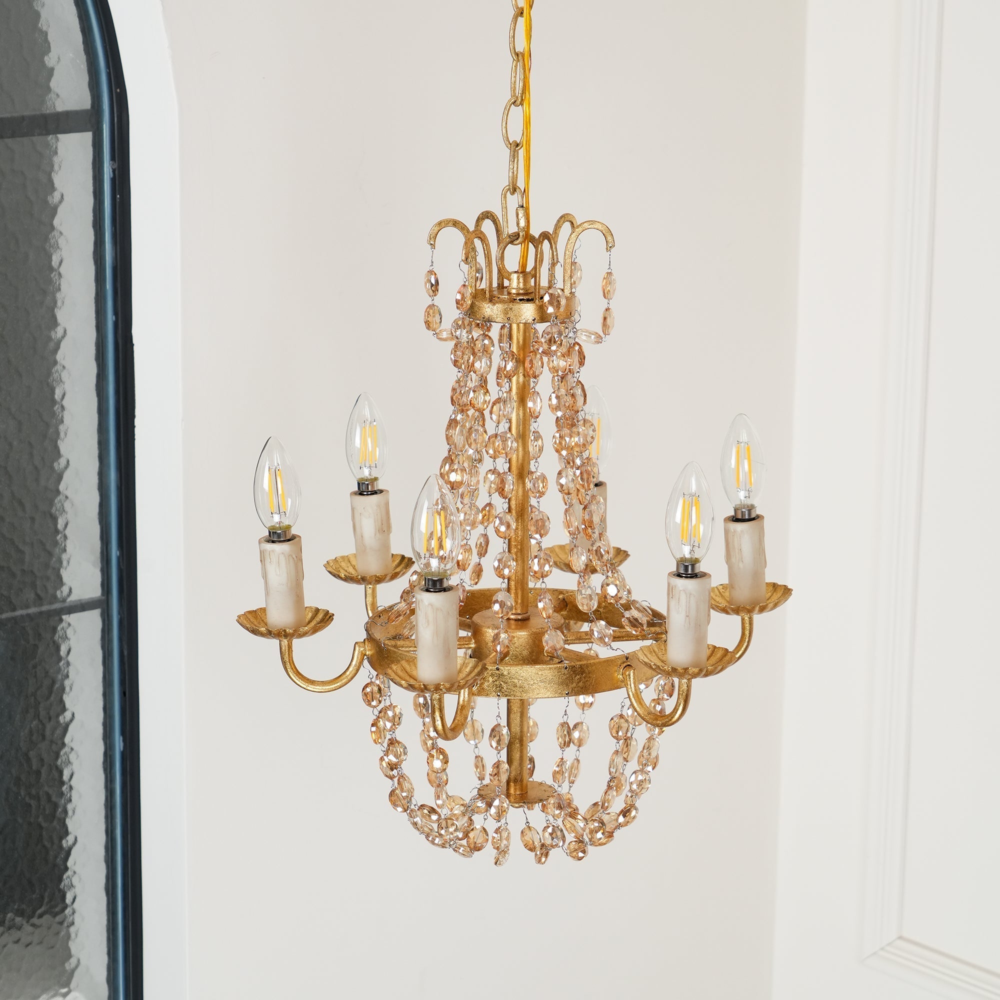 Luxinine Vintage Flea Market Crystal Chandelier