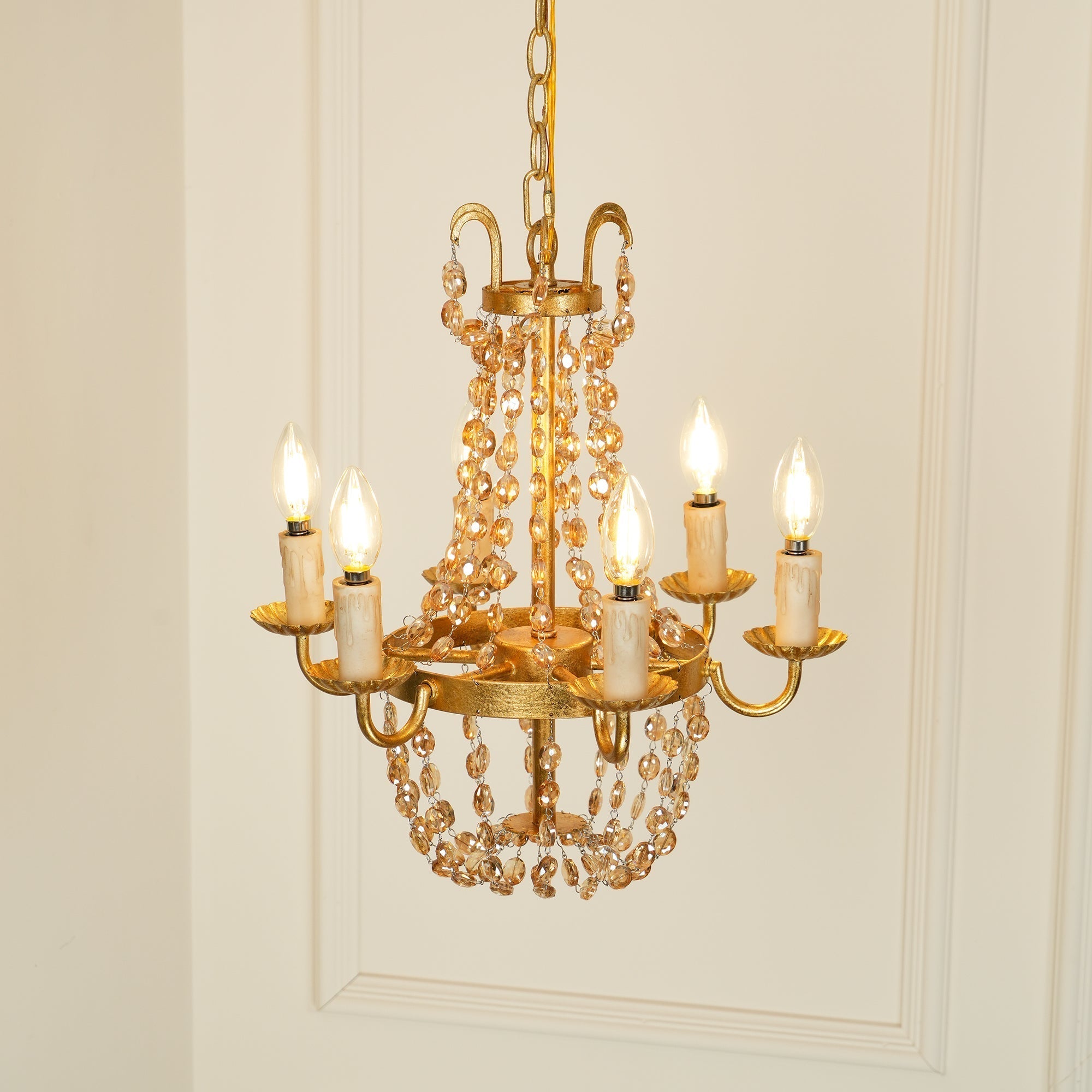 Luxinine Vintage Flea Market Crystal Chandelier