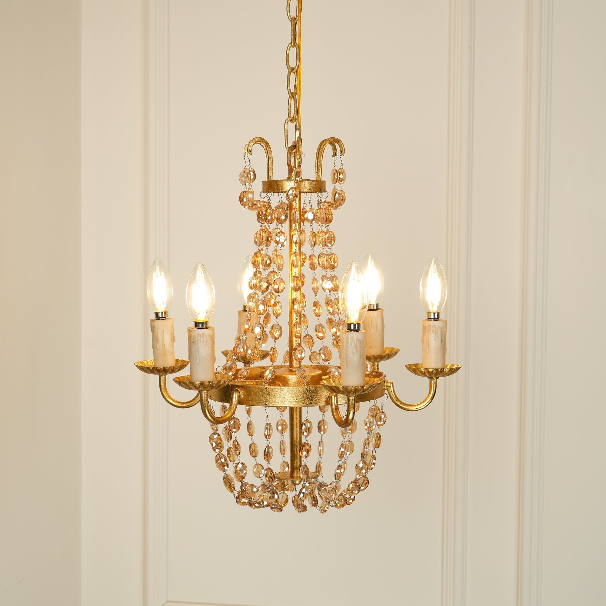 Luxinine Vintage Flea Market Crystal Chandelier