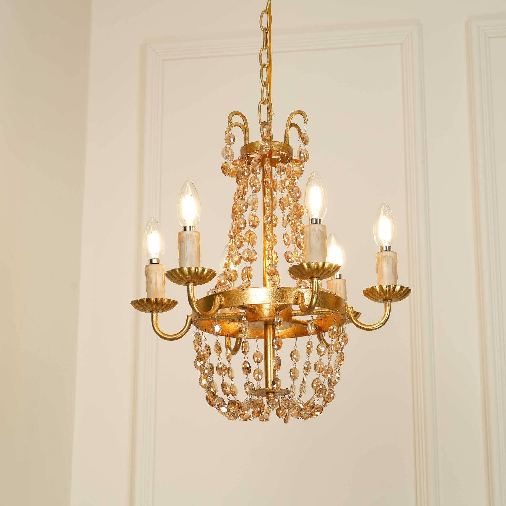 Luxinine Vintage Flea Market Crystal Chandelier