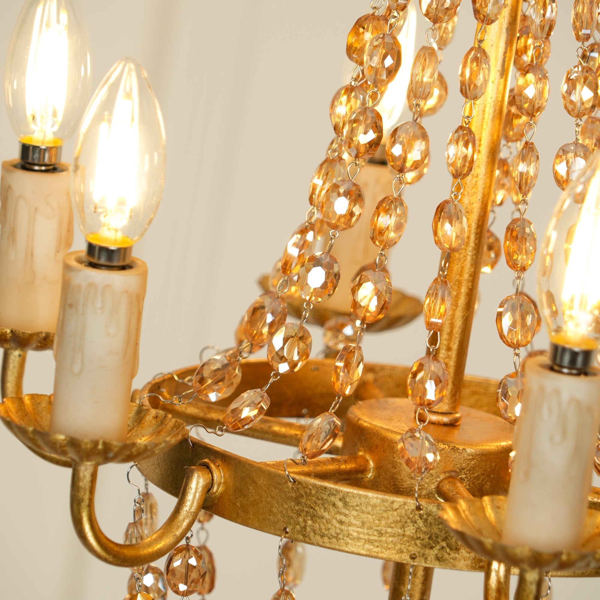 Luxinine Vintage Flea Market Crystal Chandelier