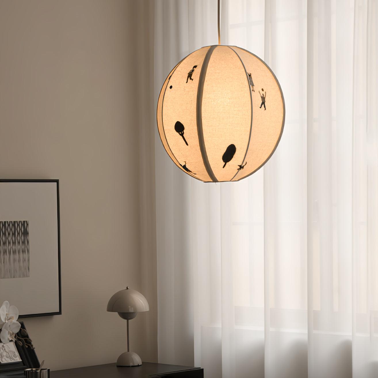 Wacell Art Textile Swag Fabric Pendant Lamp-Neutral Decor