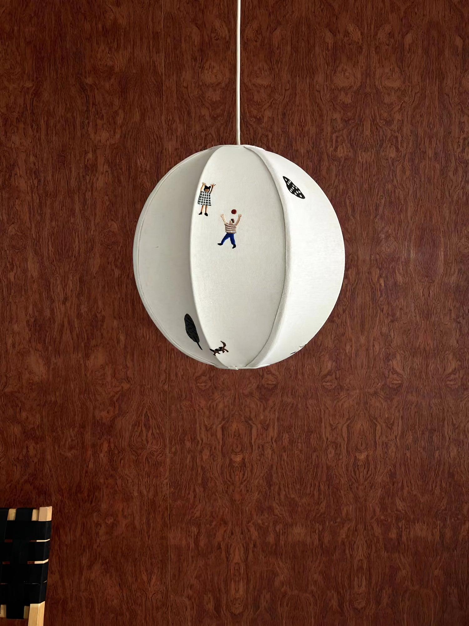 Avin Fabric Pendant Lamp-Neutral Decor