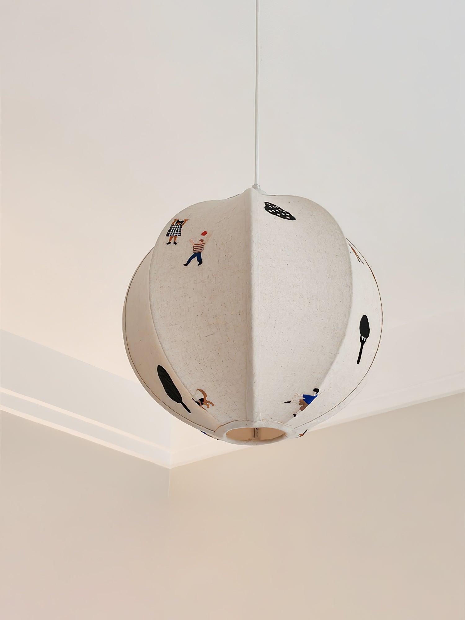 Avin Fabric Pendant Lamp-Neutral Decor