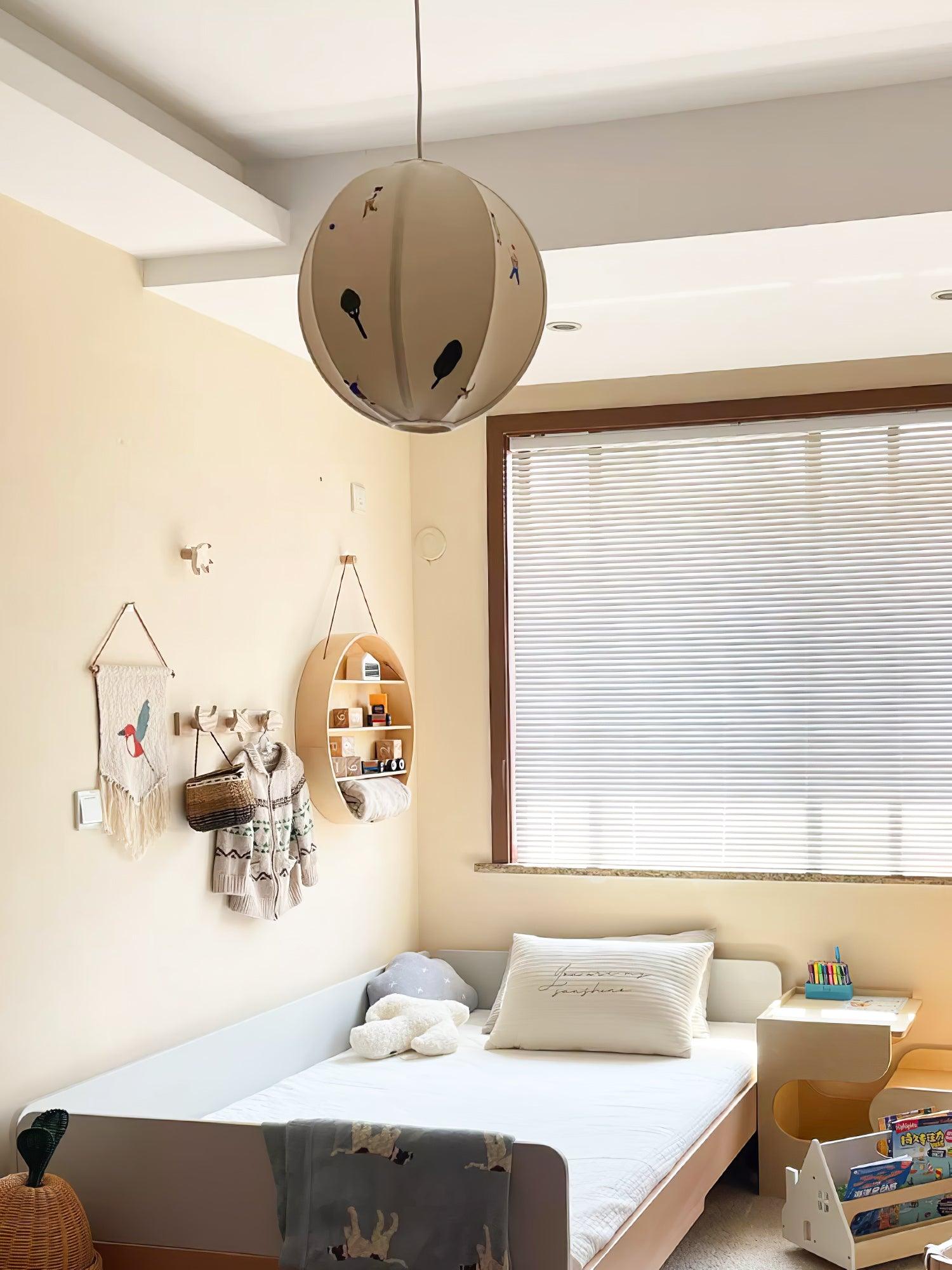 Wacell Art Textile Swag Fabric Pendant Lamp-Neutral Decor