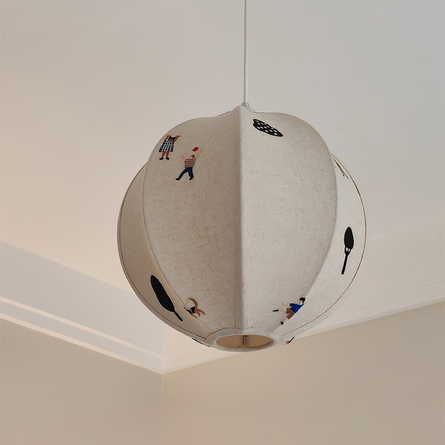 Avin Fabric Pendant Lamp-Neutral Decor