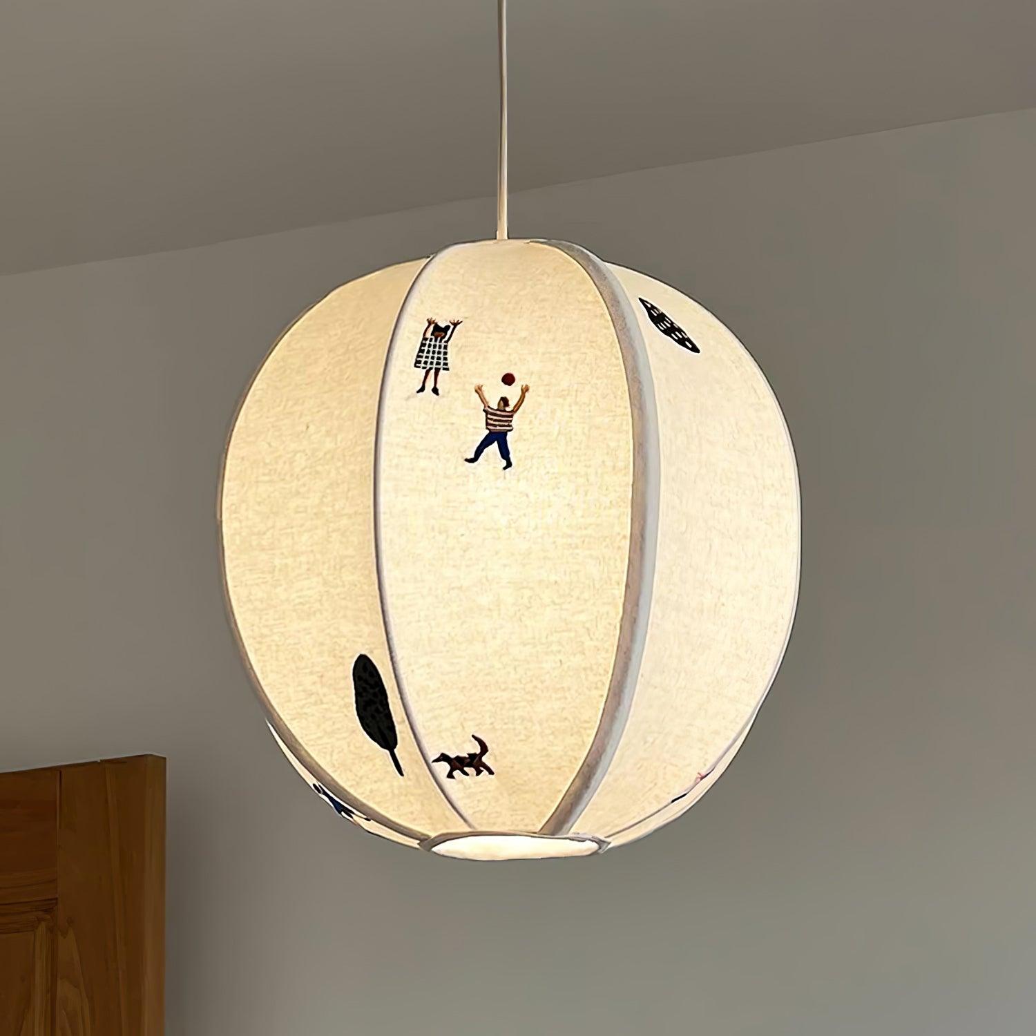 Avin Fabric Pendant Lamp-Neutral Decor