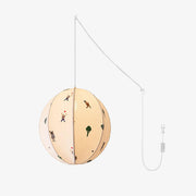 Wacell Art Textile Swag Fabric Pendant Lamp-Neutral Decor