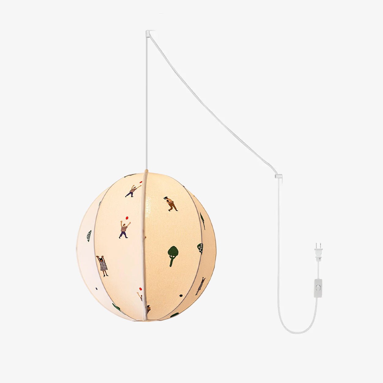 Wacell Art Textile Swag Fabric Pendant Lamp-Neutral Decor