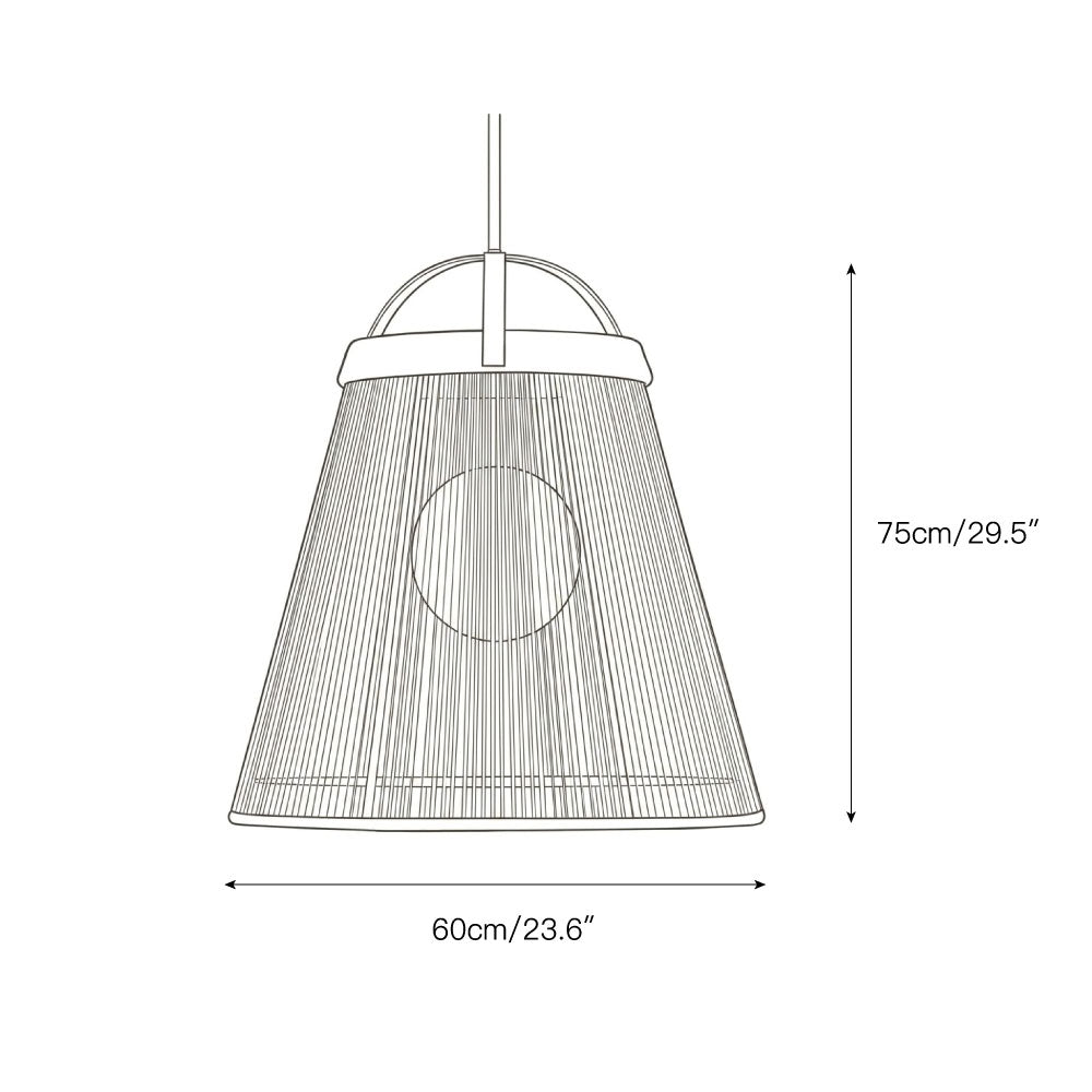 Parnell Pendant Lamp in off-white finish.