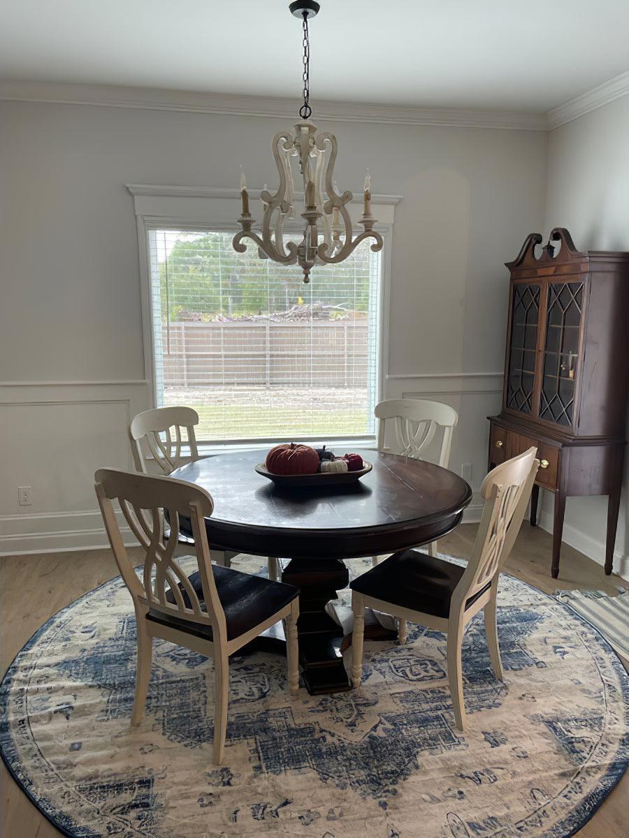 Arixy Chandelier Wooden Candle Mid-Century-Neutral Decor