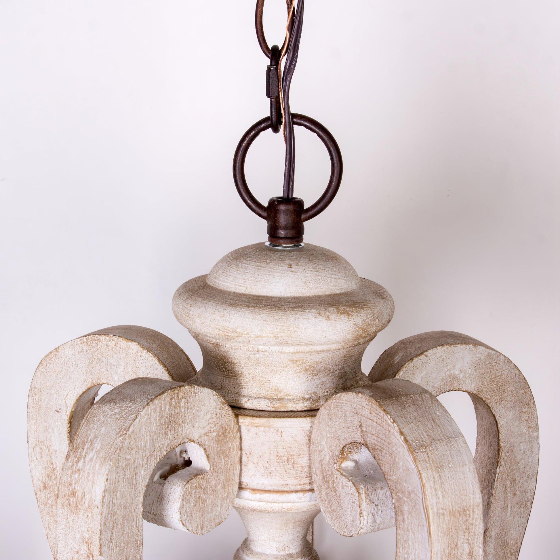 Arixy Chandelier Wooden Candle Mid-Century-Neutral Decor