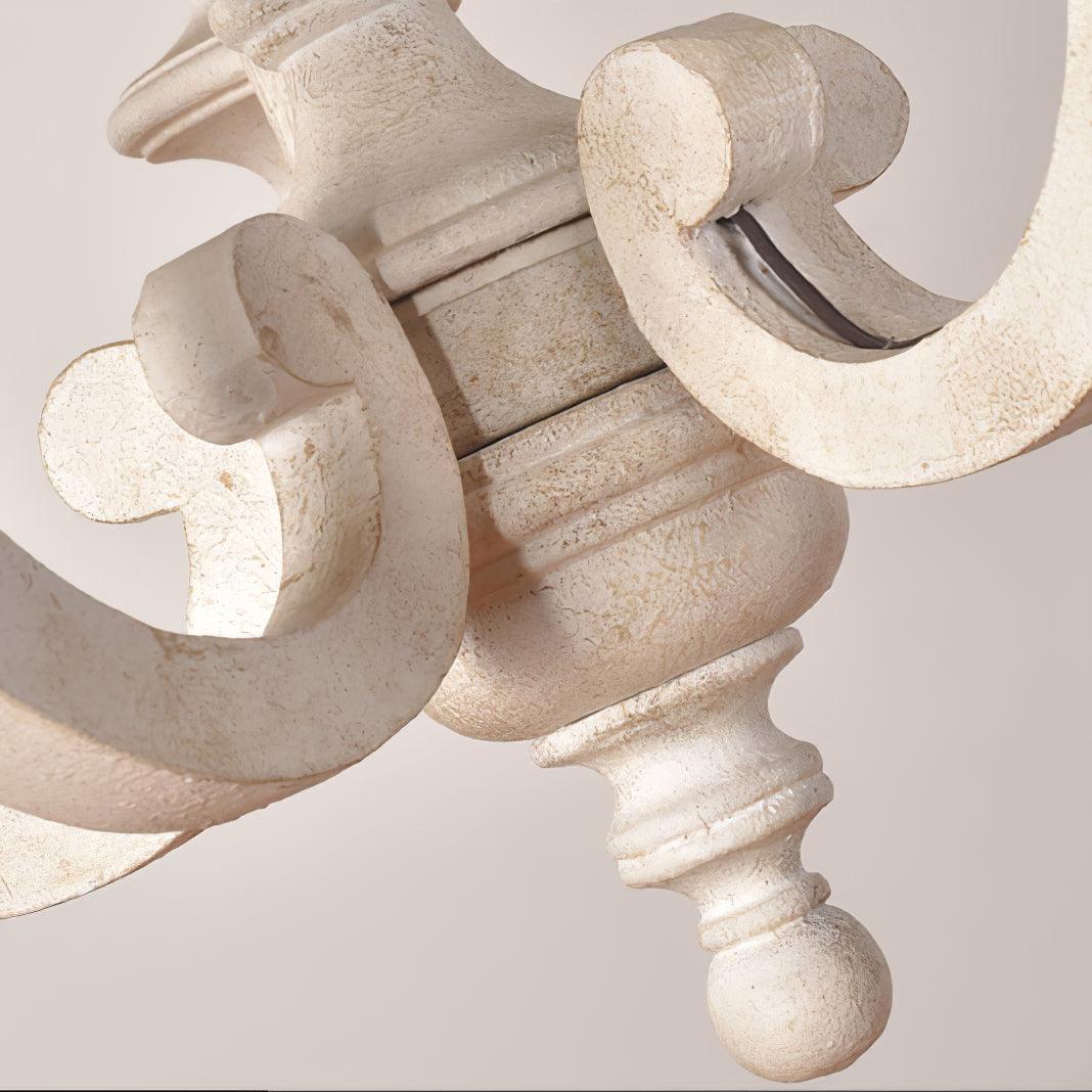 Arixy Chandelier Wooden Candle Mid-Century-Neutral Decor