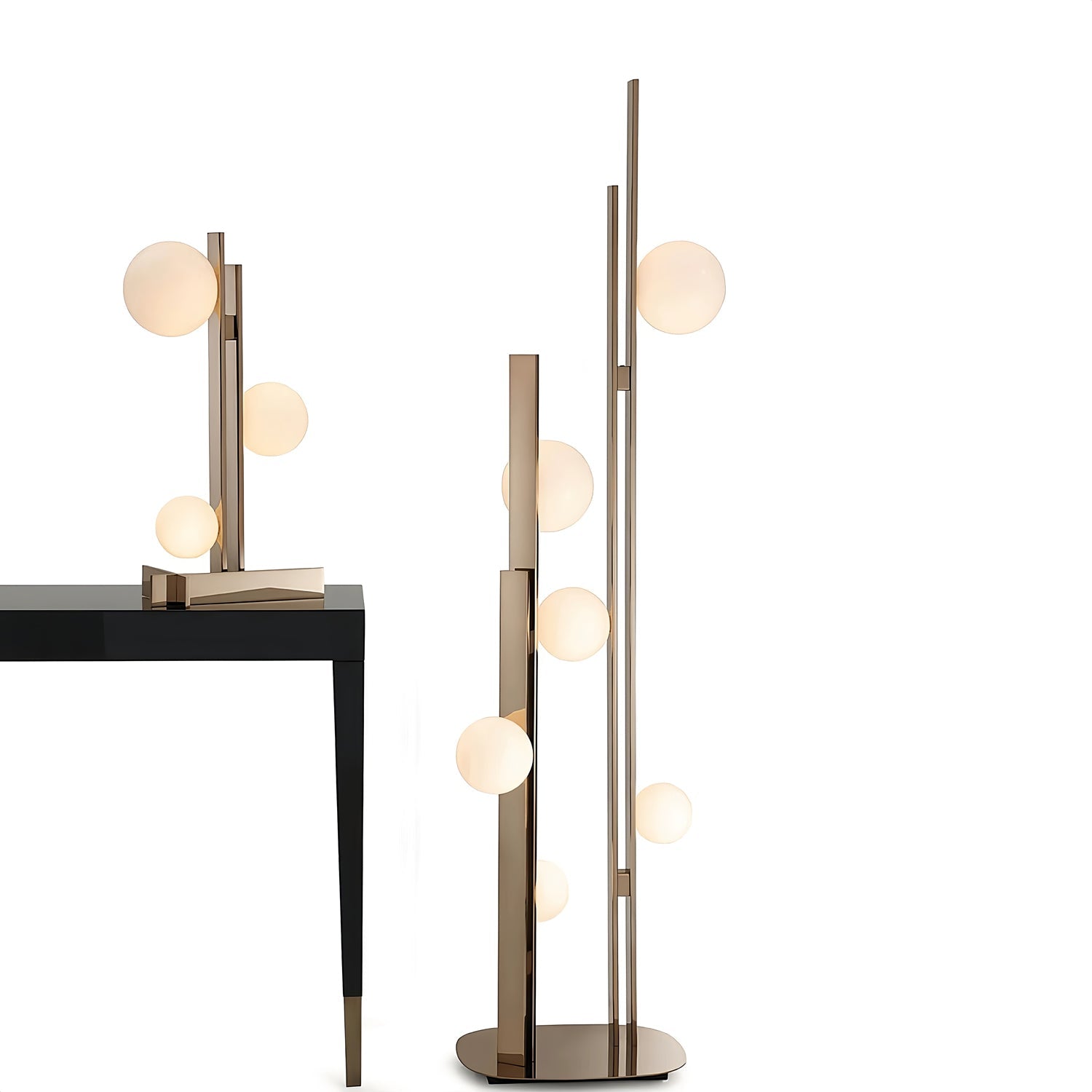 Raven Stainless steel Floor Lamp-Neutral Decor