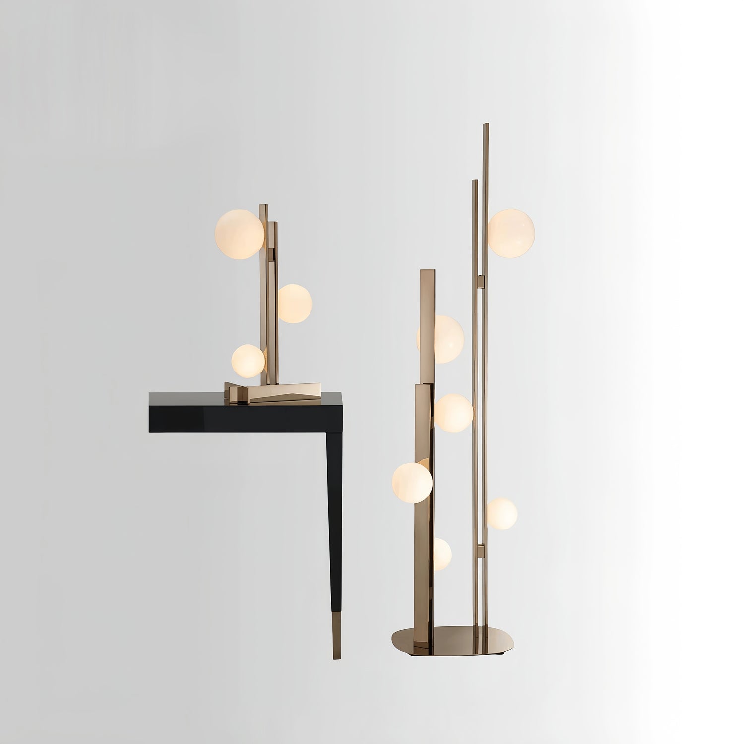 Raven Stainless steel Floor Lamp-Neutral Decor