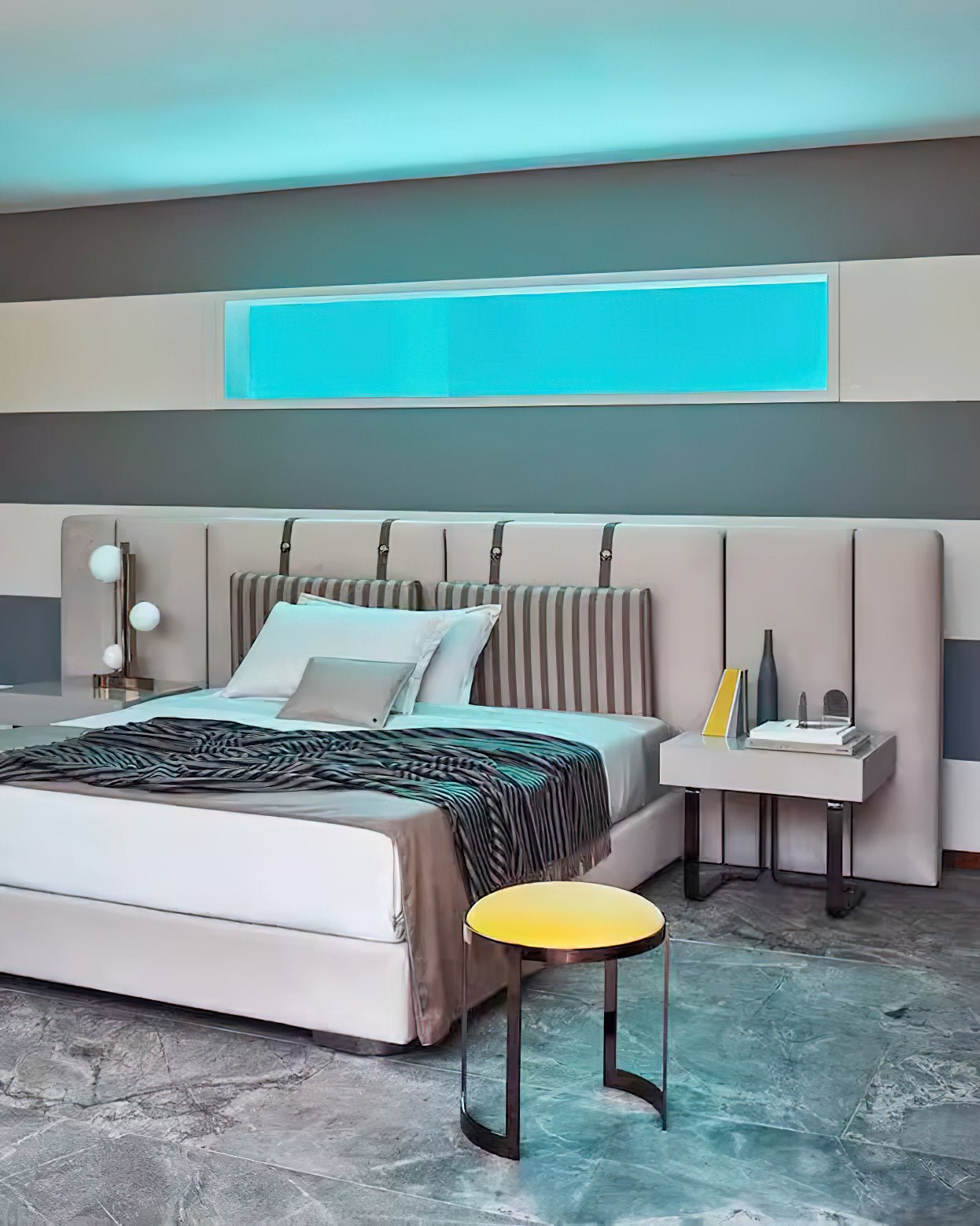 Luma Contemporary Glass Table Lamp-Neutral Decor
