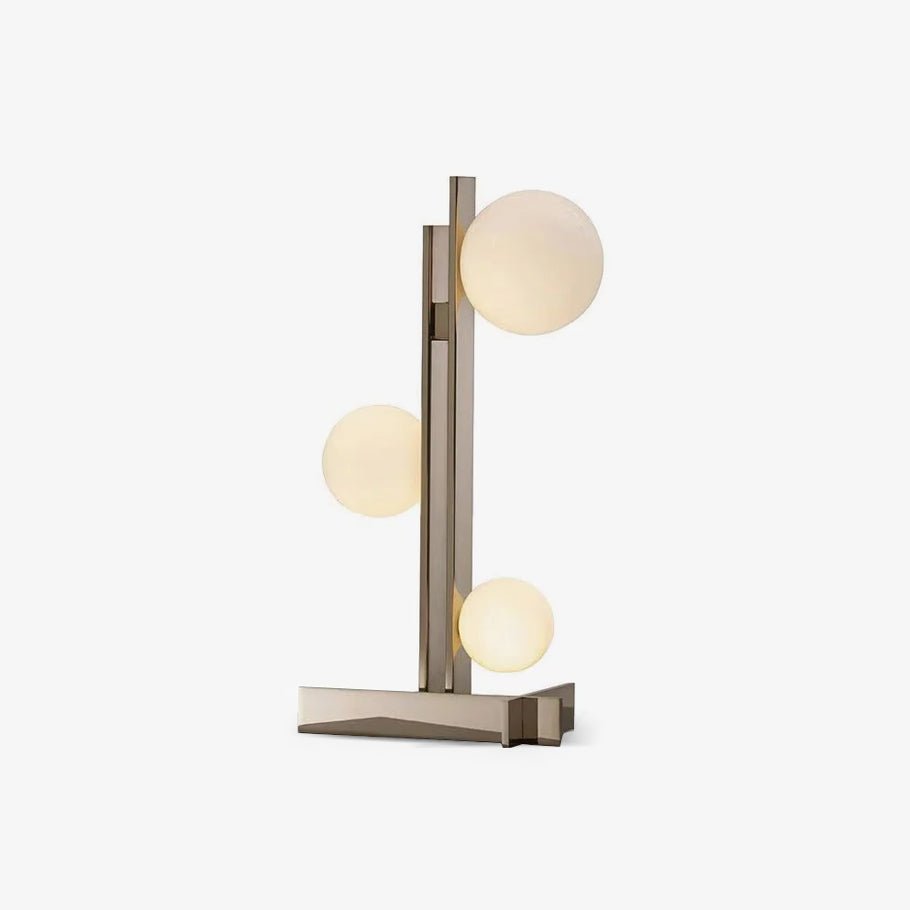 Luma Contemporary Glass Table Lamp-Neutral Decor