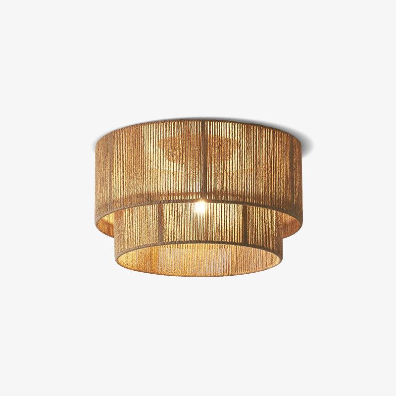 Casora Classic Art Natural Rope Ceiling Light-Neutral Decor