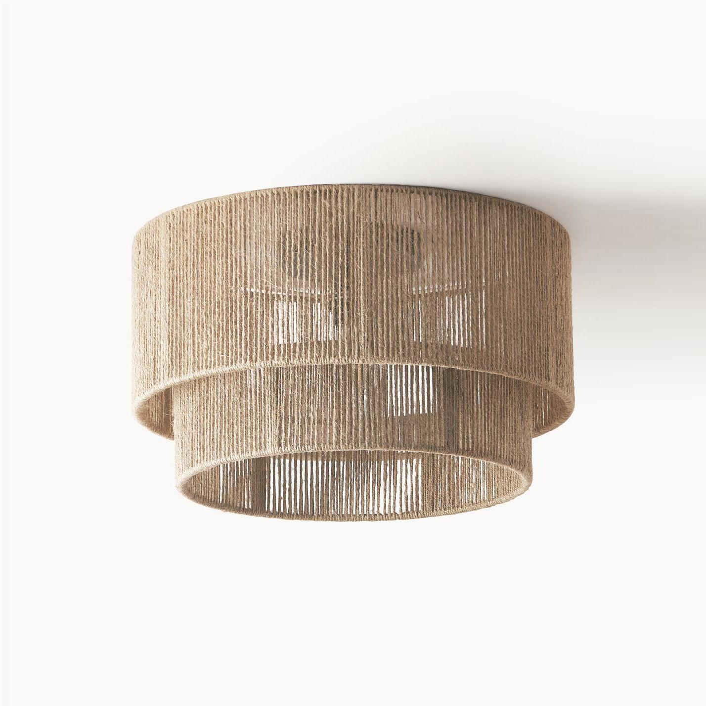 Casora Classic Art Natural Rope Ceiling Light-Neutral Decor