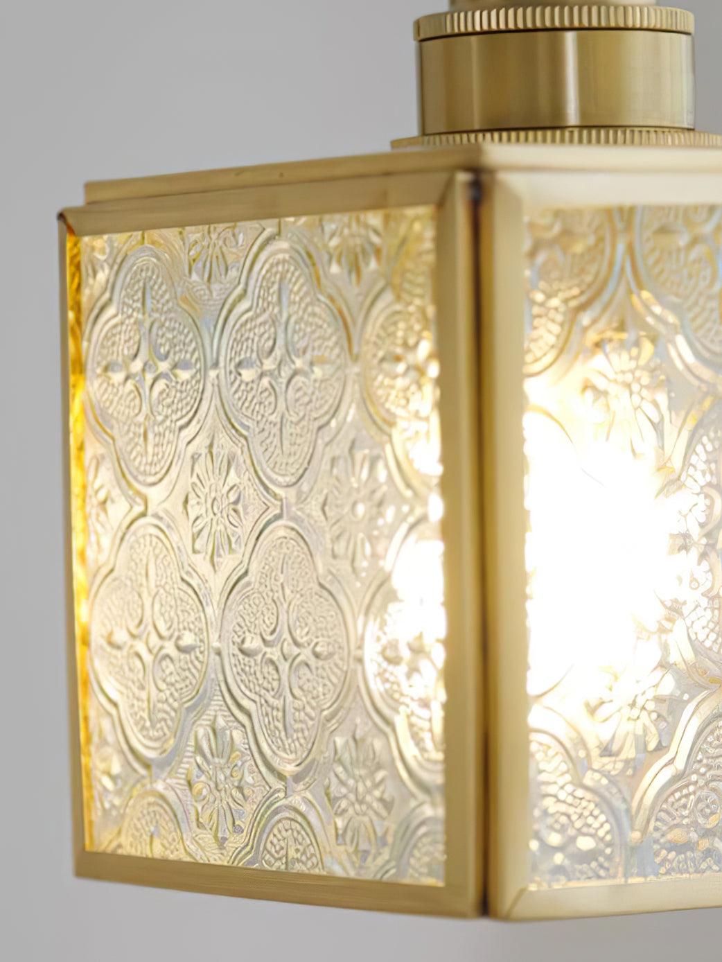 Arvane Brass & Glass Elegant Pendant Lamp-Neutral Decor