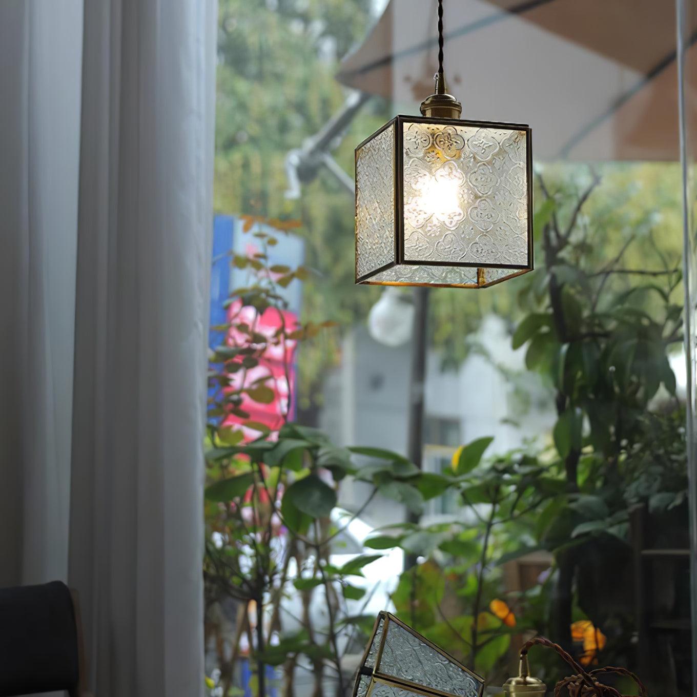 Arvane Brass & Glass Elegant Pendant Lamp-Neutral Decor