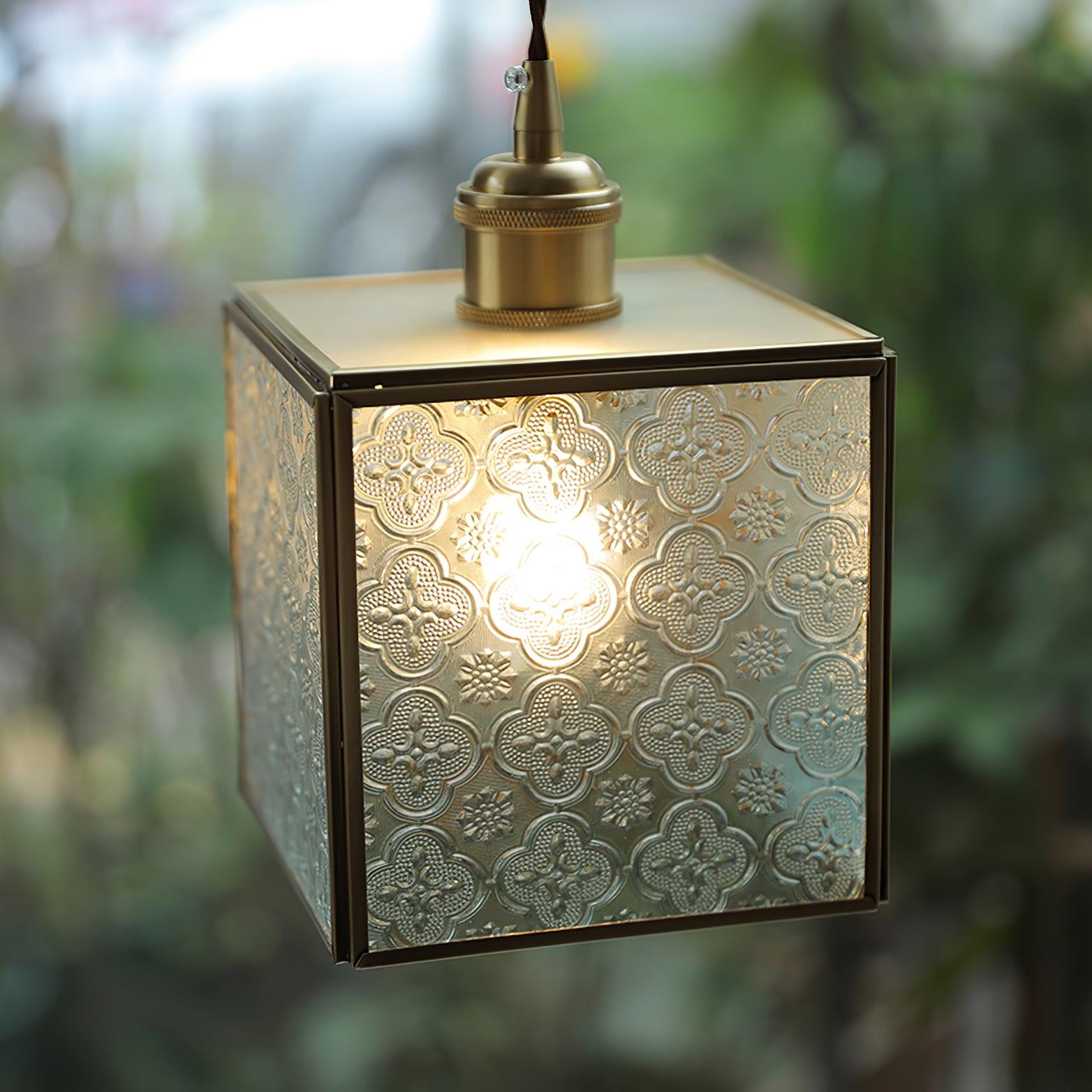 Arvane Brass & Glass Elegant Pendant Lamp-Neutral Decor