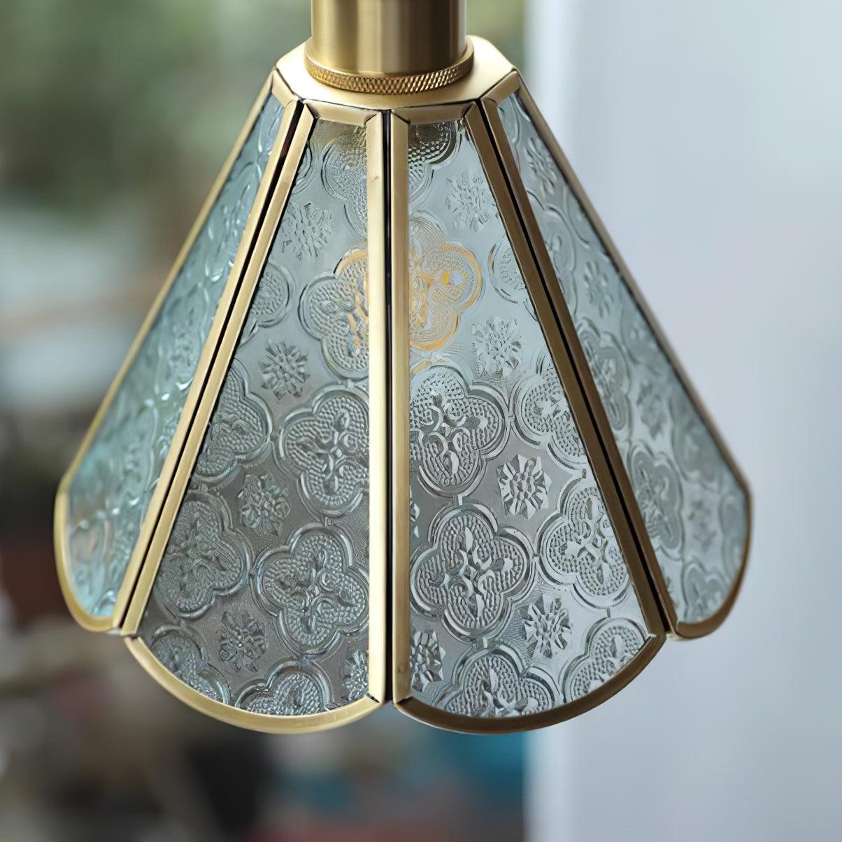 Arvane Brass & Glass Elegant Pendant Lamp-Neutral Decor