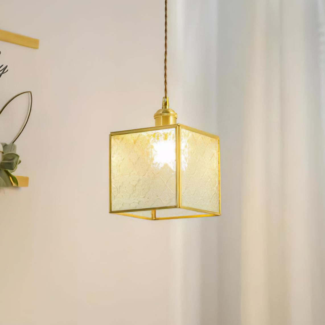 Arvane Brass & Glass Elegant Pendant Lamp-Neutral Decor