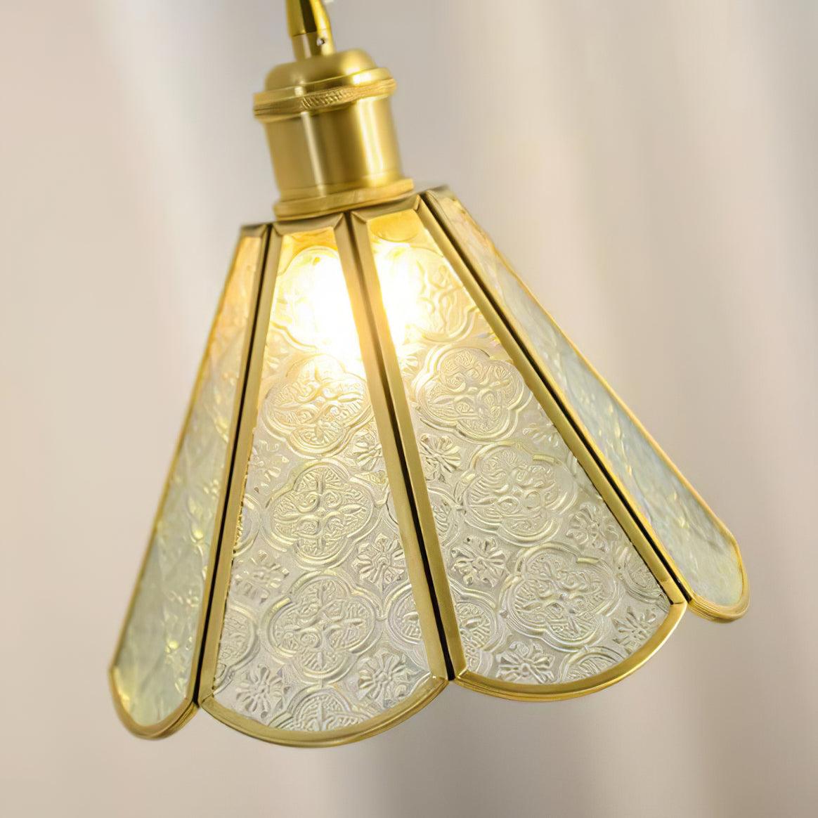 Arvane Brass & Glass Elegant Pendant Lamp-Neutral Decor