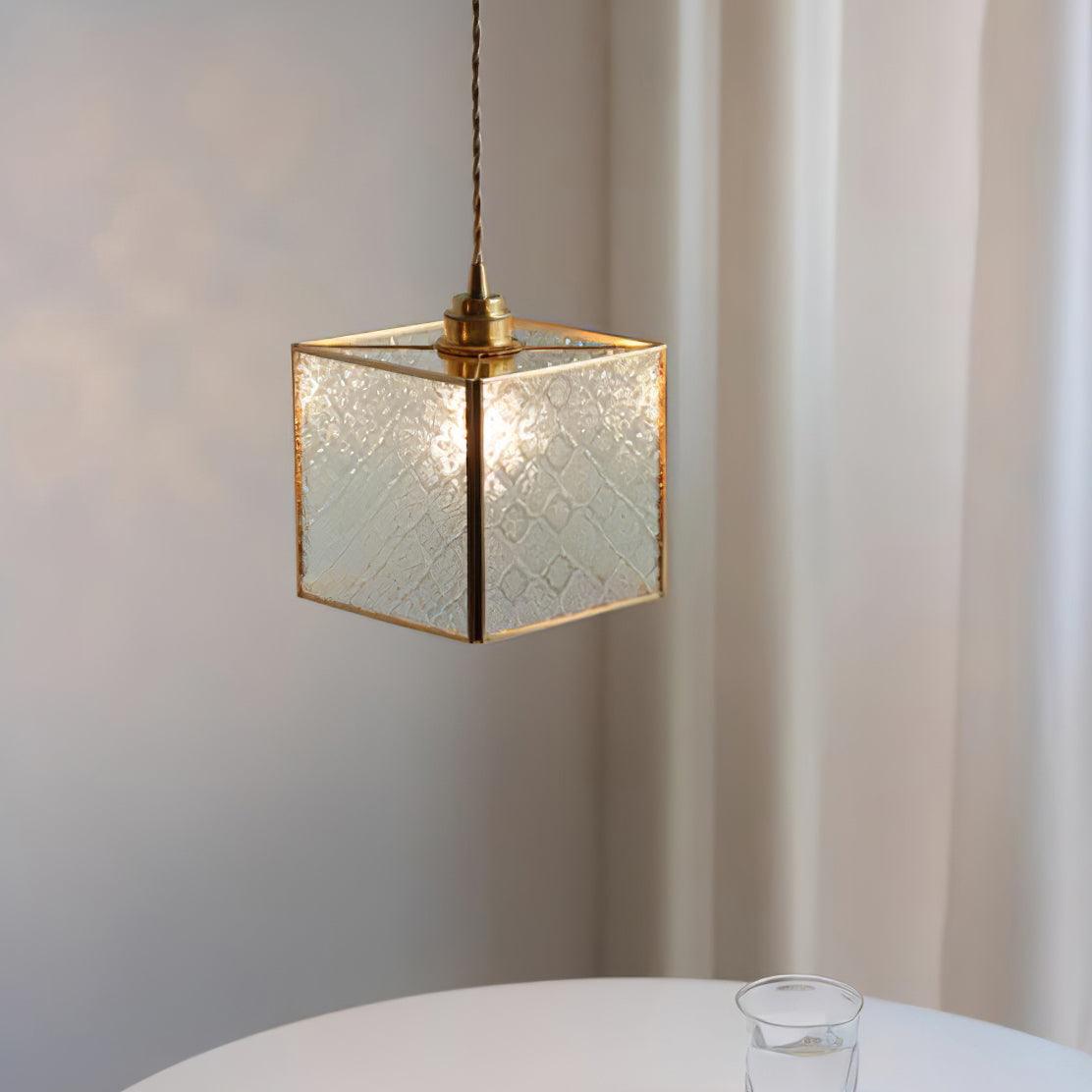 Arvane Brass & Glass Elegant Pendant Lamp-Neutral Decor