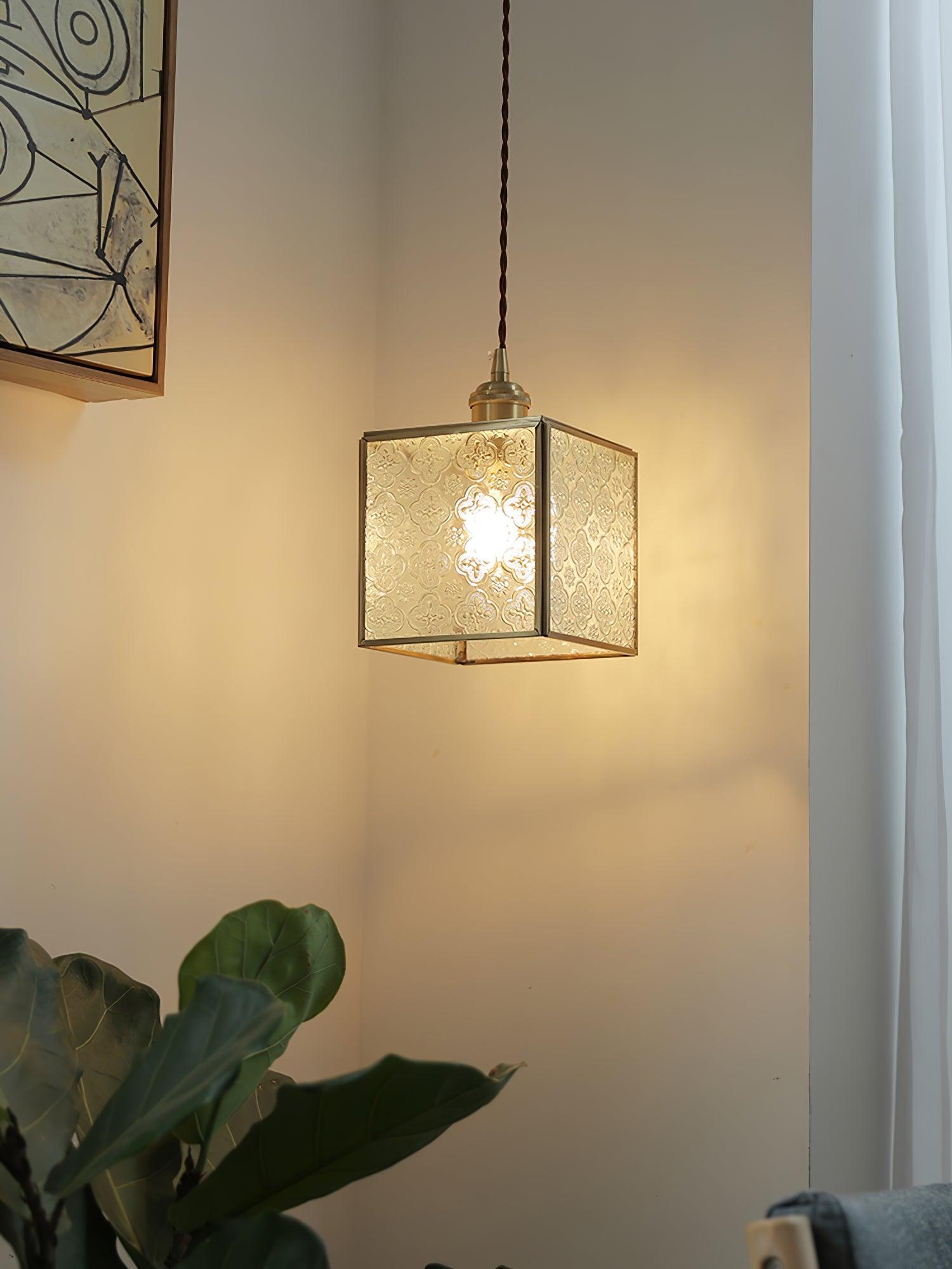 Arvane Brass & Glass Elegant Pendant Lamp-Neutral Decor