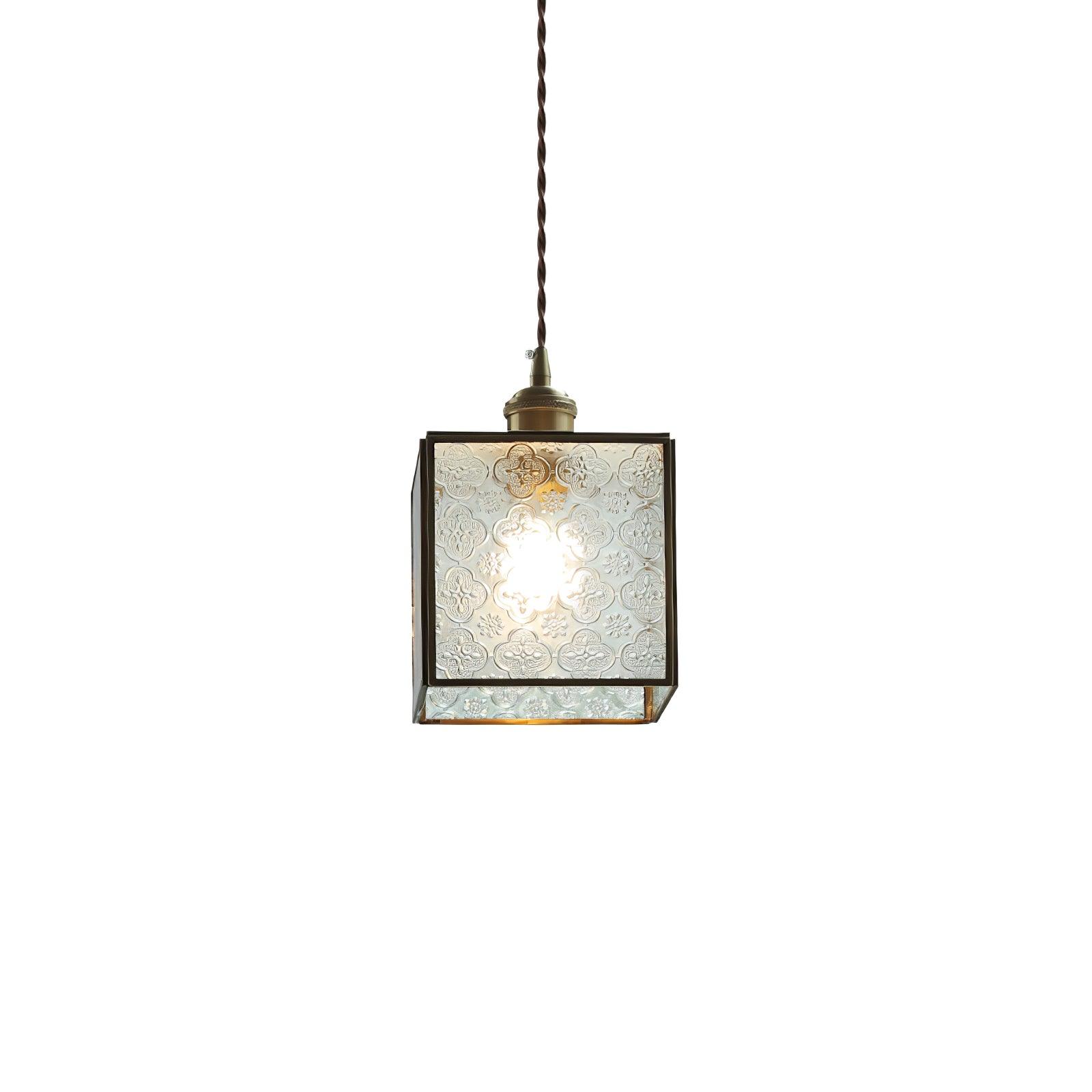 Arvane Brass & Glass Elegant Pendant Lamp-Neutral Decor