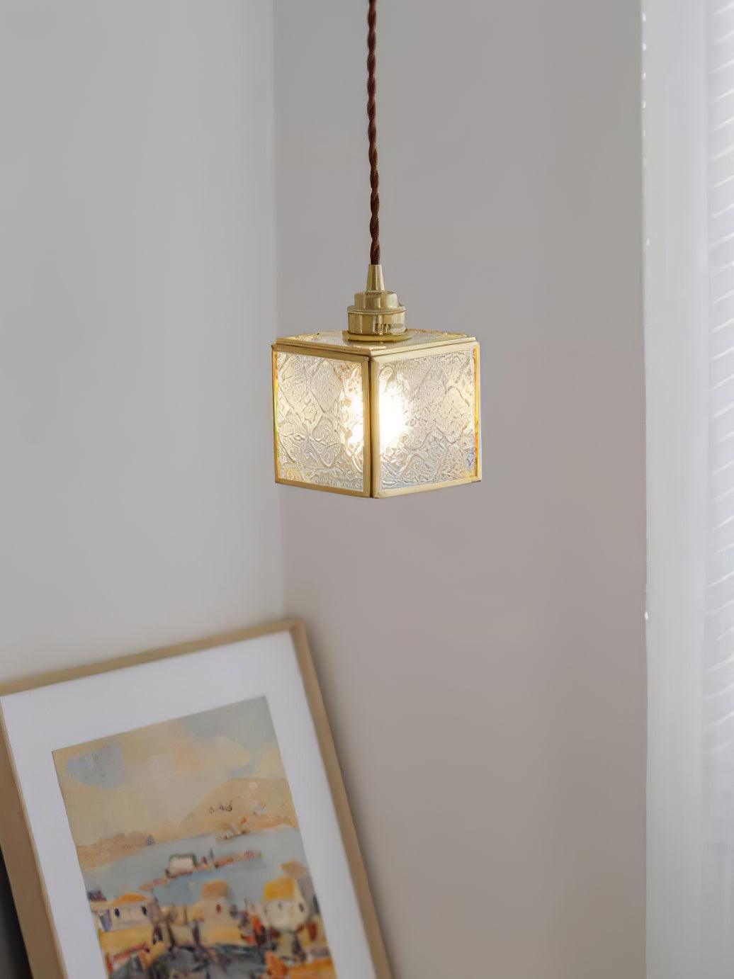 Arvane Brass & Glass Elegant Pendant Lamp-Neutral Decor