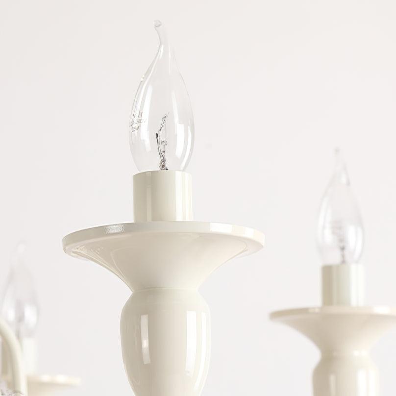 Lustra Chandelier Crystal Tassels-Neutral Decor