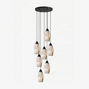 Pavilion Alabaster Cluster Chandelier-Neutral Decor