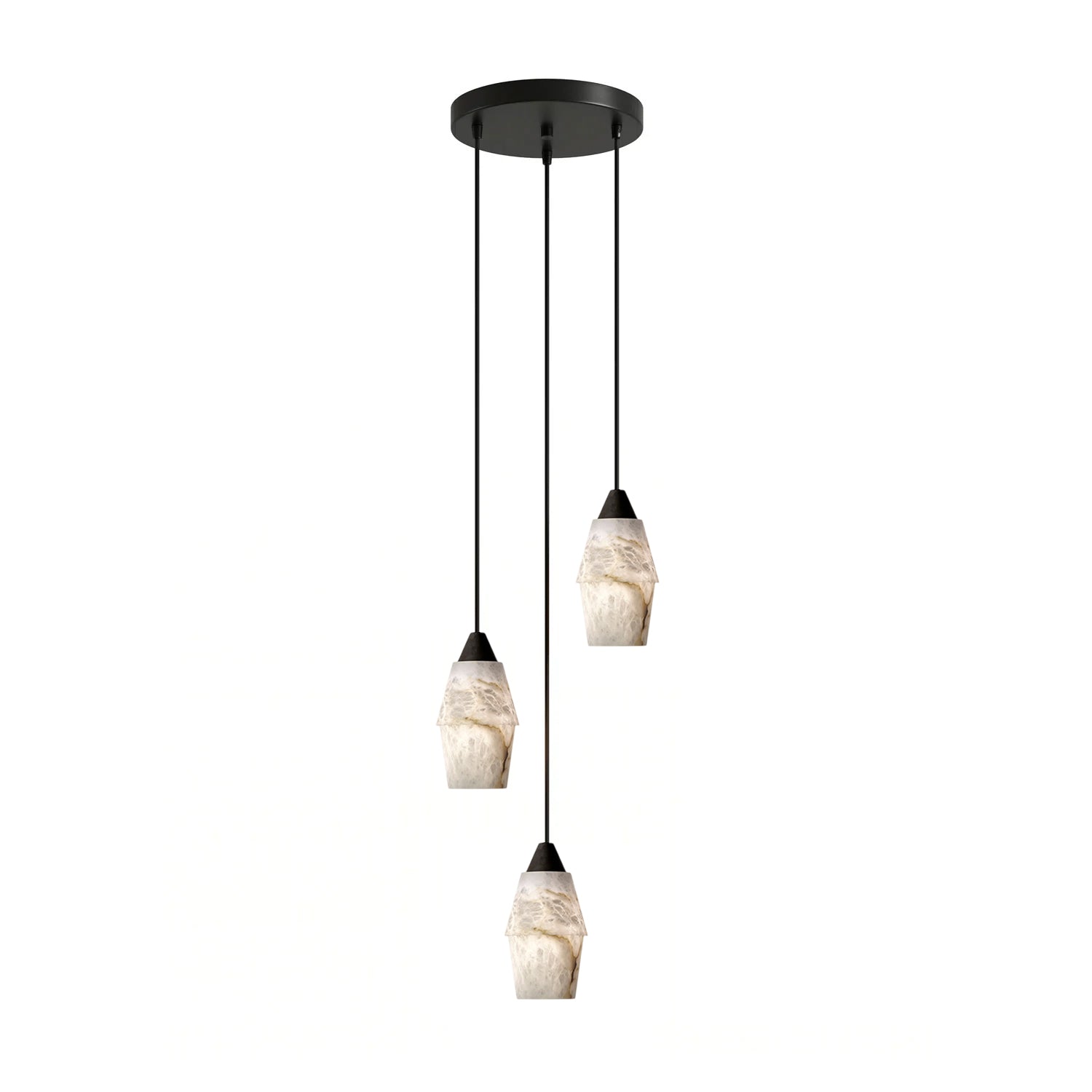 Pavilion Alabaster Cluster Chandelier-Neutral Decor