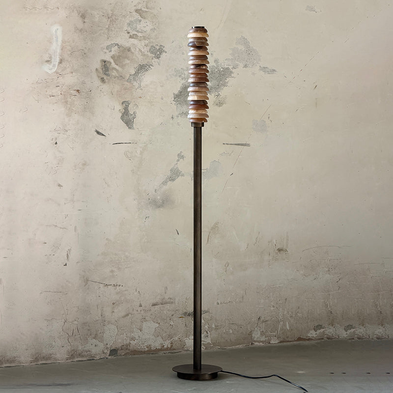 Full product shot of the Payson Alabaster Floor Lamp.