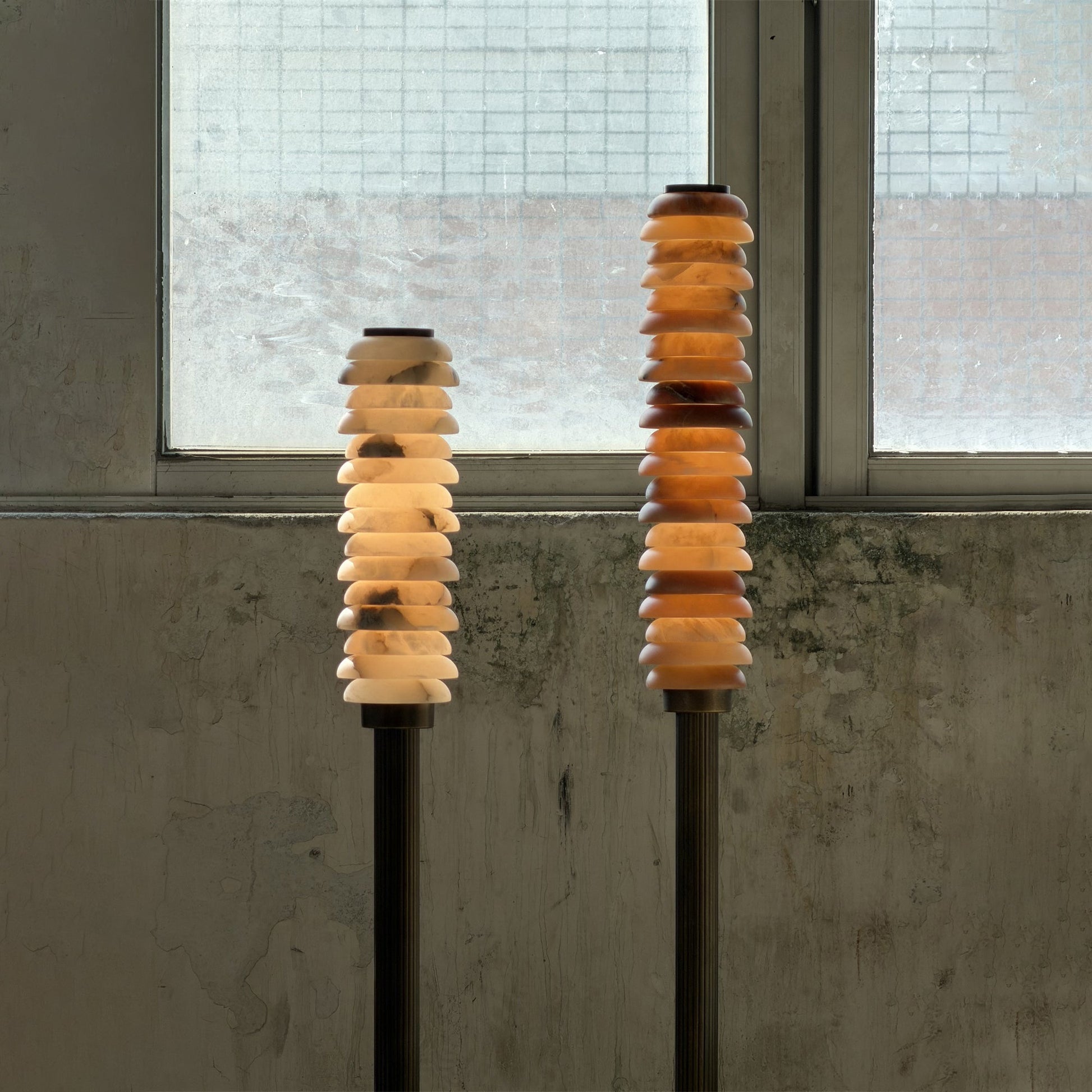 The Payson Floor Lamp shown in the brown finish.