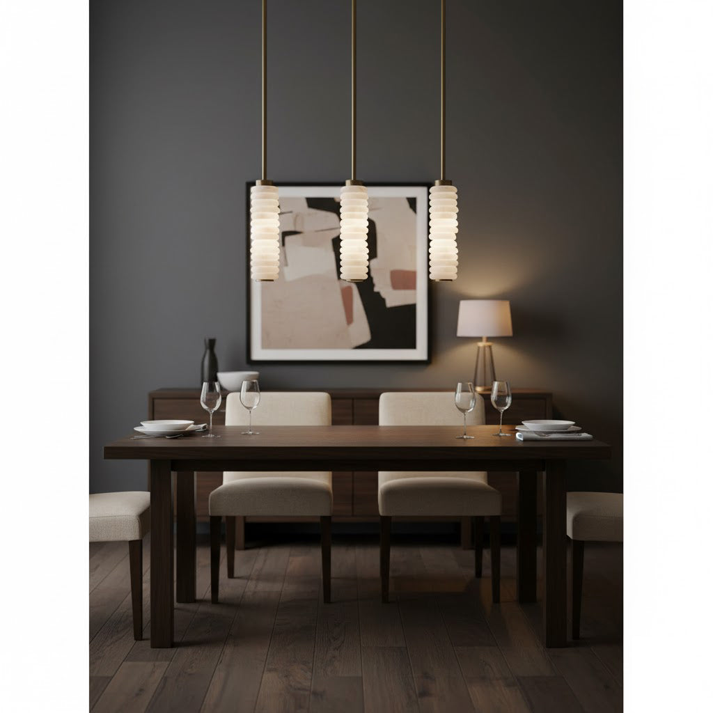Diagram showing the dimensions of the Payson Pendant Lamp.