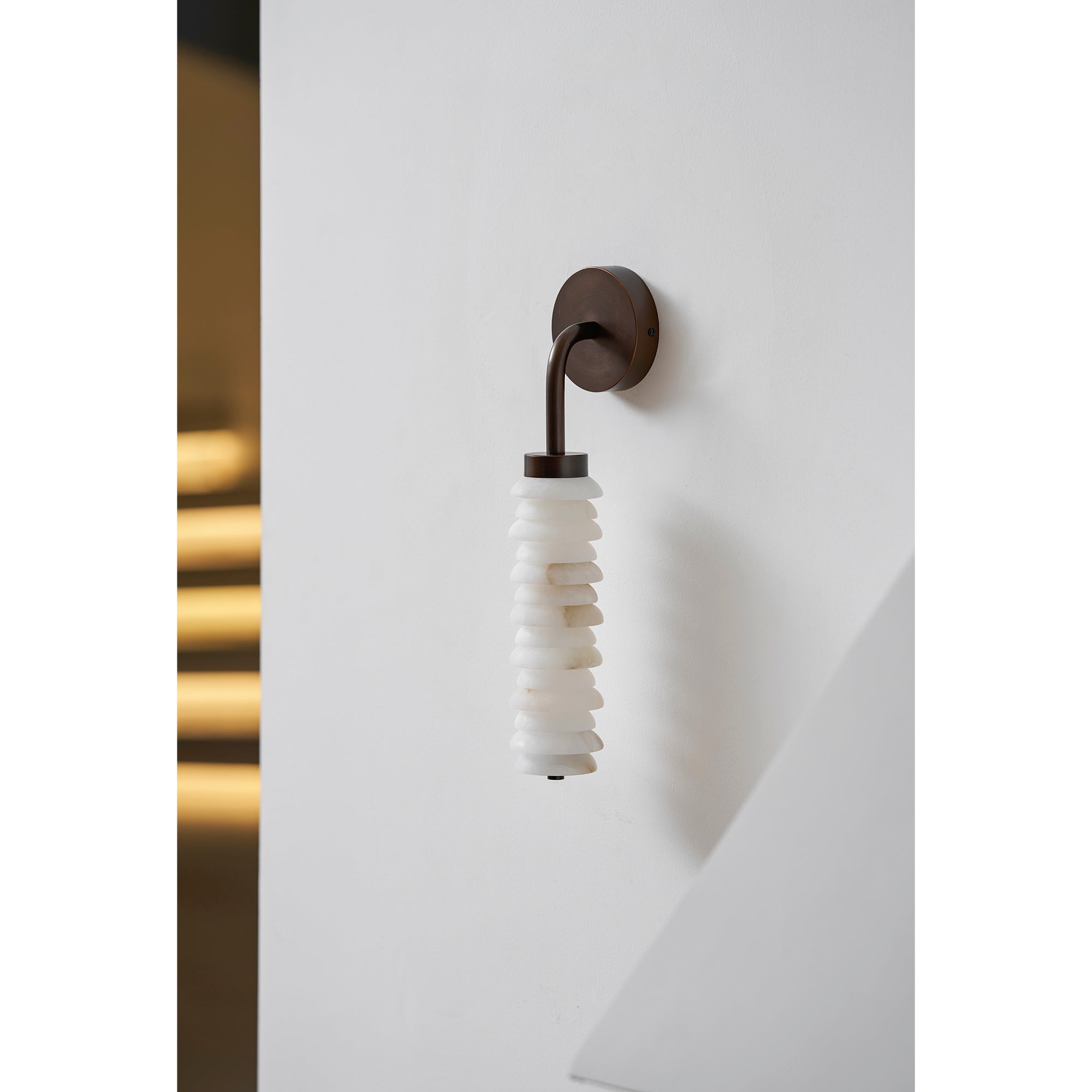 Helix Alabaster Wall Lamp-Neutral Decor