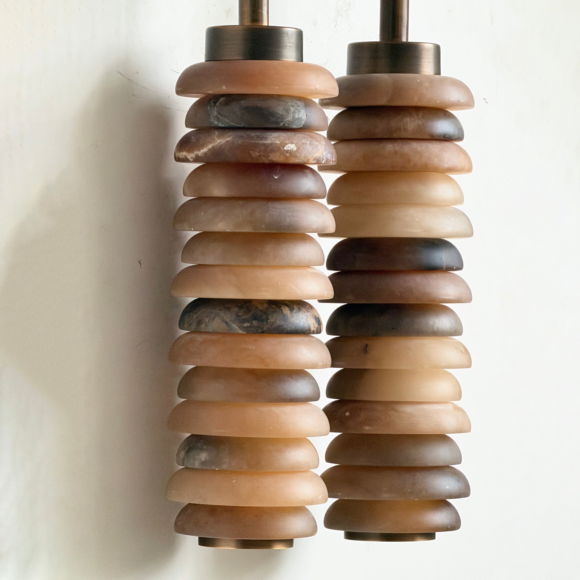 Payson Alabaster Wall Lamp with white finish option.