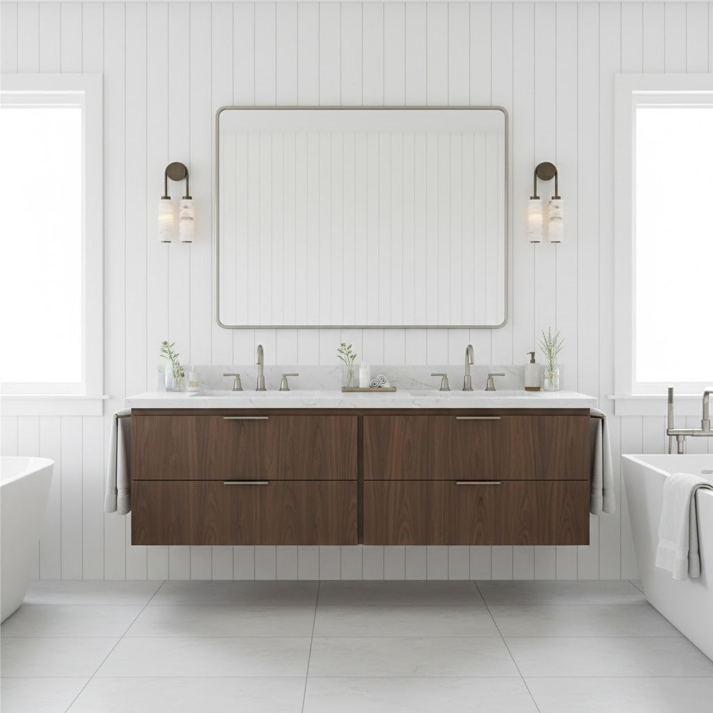 Payson wall lamp in white finish against a light-colored wall.